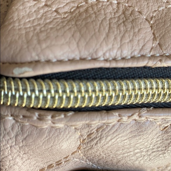 Betsey Johnson blush and black satchel - Picture 12 of 14